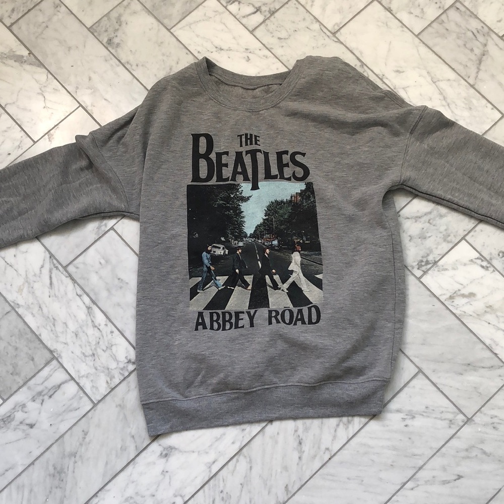 The Beatles abbey road print sweater